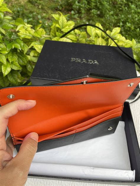 prada wallet on chain size|authentic Prada wallet.